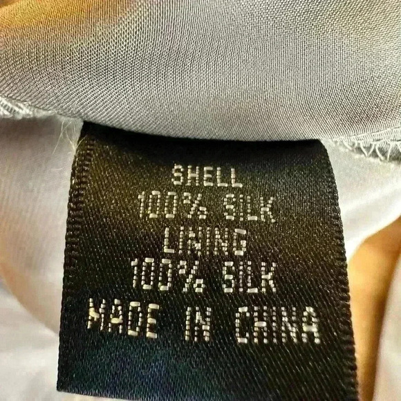 ADRIANNA 100% SILK TIERED SPAGHETTI DRESS Size 10 - Picture 12 of 12